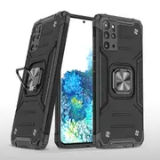 MCC Shockproof Samsung Galaxy S20+ Plus Heavy Duty Tough Case Cover Ring [Black]