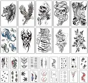 Womaha 28 Sheets Women Temporary Tattoos for Adults and kids