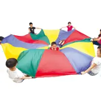 在飛比找momo購物網優惠-【isport】7M彩虹氣球傘(兒童體適能教具)