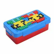 Blue Cover 500 Building Blocks Starter Set Creative DIY Pixel Assembly Lunch Box Childrens Salad Fruit