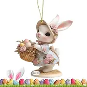 [Generic] Bunny Dangling Decor | Cute Bunny Pendant Home Decor,Decorative Props, Spring Festival Supplies for Wall Window Door