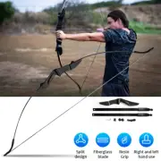 53 inch Takedown Recurve Bow 40 lbs 6 Arrow Bow Set Archery Hunting for R/L Hand
