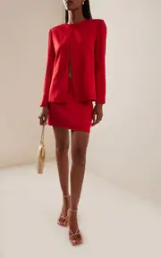[Alejandra Alonso Rojas] Satin Mini Skirt