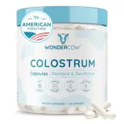 WONDERCOW Colostrum Capsules Supplement for Gut Health Immune Support Muscle ...