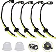 5 Pcs Universal Strimmer Fuel Pipe With Air Filter Primer Bulb for Brushcutter Trimmer Mower Hedge Trimmer