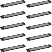 2U Blank Rack Mount Panel Spacer with Venting (10 Pack) for 19In Server Rack Enc