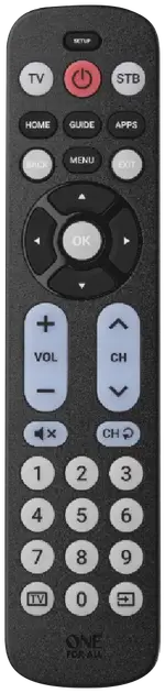One For All Big Button Universal TV Remote Control