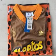 LIMITED EDITION BAD BUNNY-CHEETOS - ADIDAS BROWN JERSEY SIZE L - READY TO SHIP