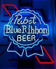 Pabst Blue Ribbon Beer Logo 20"x16" Neon Sign Lamp Light Gift Club Glass EY