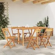 Extending Garden Table 110-160x80x75cm Solid Wood Teak - Outdoor Patio Folding Dining Table with Parasol Hole, Weather Resistant, Extendable Fine Sanded Teak Finish