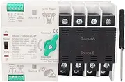 Double Power Automatic Transfer Switch 4P 400V 125A Quick Switching ATS with Silver Contactor for Factories, Shopping Malls, Daycare Centers
