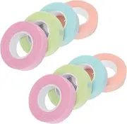 AUTSUPPL 8rolls Non-woven Reusable Makeup Bands for Eyelash Extension Breathable Adhesive Tape for Eyelash Isolation and Facial Treatments