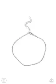 Paparazzi: Blinding Basic ~ White Anklet