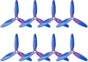 8pcs 5043 3-Blade Propellers 5 Inch Props (5.0 x 4.3) CW CCW for RC FPV Drone Quadcopter (Starry)