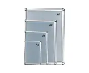 Aluminum Silver Snap/Clip Frame for Posters Pictures Signage A1, A2, A3, A4 Wall