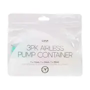 OXX Travel 3 Pack Airless Pump Containers