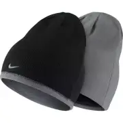 NEW! NIKE Youth Unisex DRI-FIT Reversible Golf Beanie/Cap-Black/Grey 805051-010