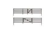 Woodland Scenics O 192' Rail Fence Kit with Gates, Hinges & Planter Pins A3002