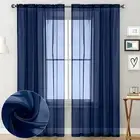 Filter Daylight Softly with Tulle Mesh Sheer Curtain 140*260cm/Rod Pocket Top
