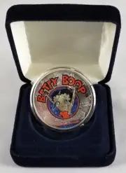 Betty Boop Colorized 1 oz. American Silver Eagle Dollar Coin COA