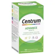 Centrum Advance Multivitamin, 100 Tablets - Supports Energy, Immunity, Skin & Muscle