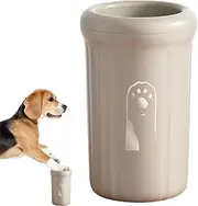 Paw Washer | Dirty Foot Washing Cup | Portable Soft Bristle & Detachable Paw Washer for Small/Medium/Large Breeds Daily Grooming, Post-Walk Cleaning