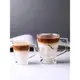 美式分層冰咖啡杯經典冷萃拿鐵玻璃杯子帶把手下午小茶杯水杯北歐