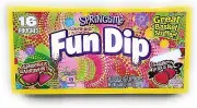 48 Packets Lik-m-aid Fun Dip Sour Stix & Powder Candy 3 boxes of 16