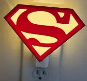 Automatic Night Light -Superman cover comes with light to plug in