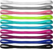 [Linwnil] Sweatband Sports Headband for Men & Women Moisture Wicking Athletic Cotton Terry Cloth Sweatband