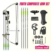 Compound Bow Arrow Set Archery Hunting Sports Target Shooting RH Youth 15-20lbs