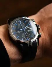 EDOX Grand Ocean Chronograph Automatic 09800 357GNCA NIBU Mens Watch Wristwatch