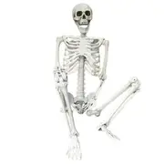 NNETM Faux Skeleton Sculpture: Spooky Halloween Decor