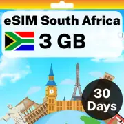 eSIM South Africa - 3 GB - 30 Days - Travel eSIM | QR code activation