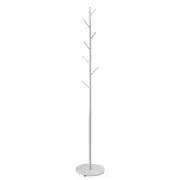 Luxsuite White Coat Stand Garment Rack Hall Storage Shelf Hook Hanger