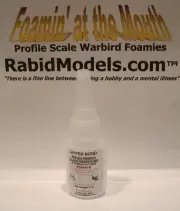 CLEAR RUBBER-TOUGHENED SUPER GLUE 1 oz pin-cap bottle MEDIUM Cyanoacrylate CA