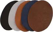 Iron On Patches Oval Shape, Artificial Leather Patches 1Pack Oval Shape PU Leather Patch Elbow Patches for Sweaters, Repair Sewing Elbow Knee Patches Clothing Accessories
