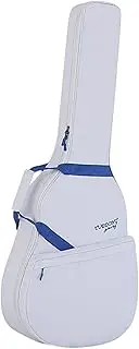 Hellery Guitar Carrying Bag Electric Guitar Case Dustproof Professional Guitar Gig Bag Backpack Musical Instrument Accessories, white blue