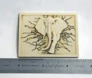 Harmony Kingdom Artist Neil Eyre Designs White Baby African Elephant Magnet