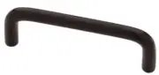 (5 Pack) 3-1/2 inch Steel Wire Pull Flat Black