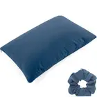 Beauty Pillow Cover Keeps Hair Tangle Free and Bonus Matched Scrunchie -Peacock