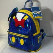 NWT LOUNGEFLY Disney Donald Duck 90th Anniversary Metallic Cosplay Mini Backpack