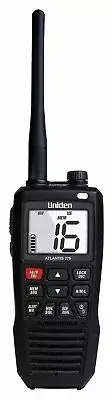 Uniden Atlantis 275 Handheld Two-Way VHF Marine Radio, Floating IPX8 Submersi...