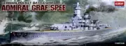 Model Ship Mounted Model Kit Assembly Academy German Battleship Guerra