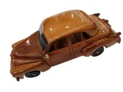 FJ Holden handmade wooden model car 1:18 scale model. L: 25CM H: 9CM W: 10CM.