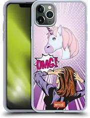 Head Case Designs Officially Licensed Emoji OMG Unicorn Pop Art Gel Case [Military Grade Protection] Compatible with Apple iPhone 11 Pro Max