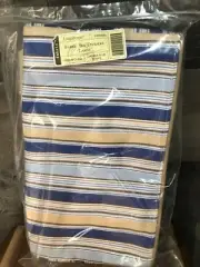 Longaberger Fabric Bin Divider Large CABANA BLUE STRIPE #23564295 LINER New