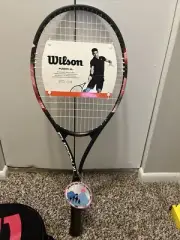 wilson fusion xl tennis racket New With Carry Case Bag