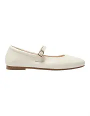 [Easy Steps] Athena Flat shoes in Ivory Leather
