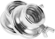TOBBOMEY Dumbbell Fixed Nut Barbell Collars Nut Essential Fitness Accessories Anti-Slip Barbell Clamps Set of 2